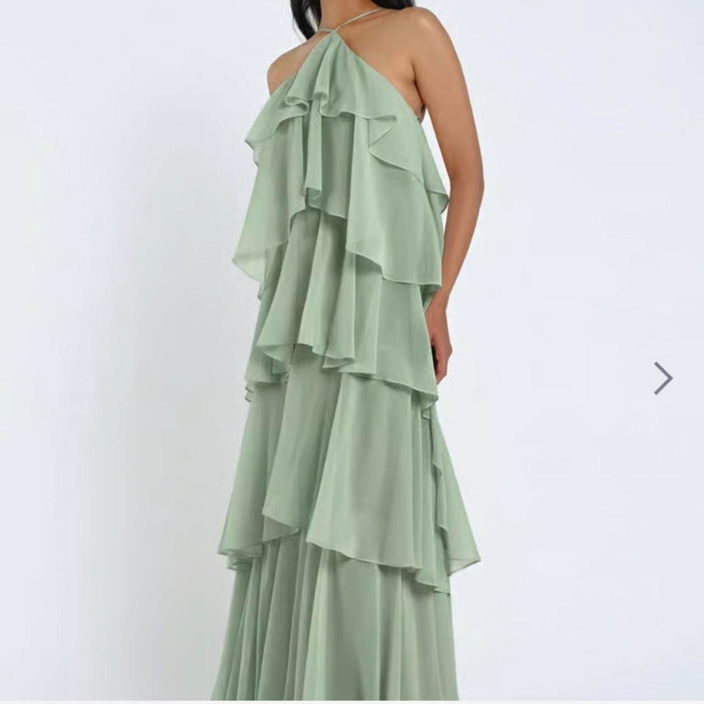 Jenny Yoo Green Maxi Dress